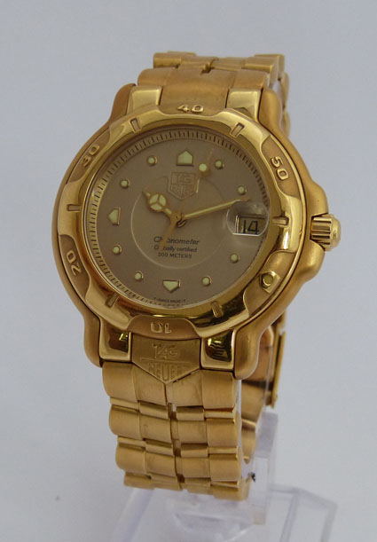 Tag heuer best sale 6000 gold